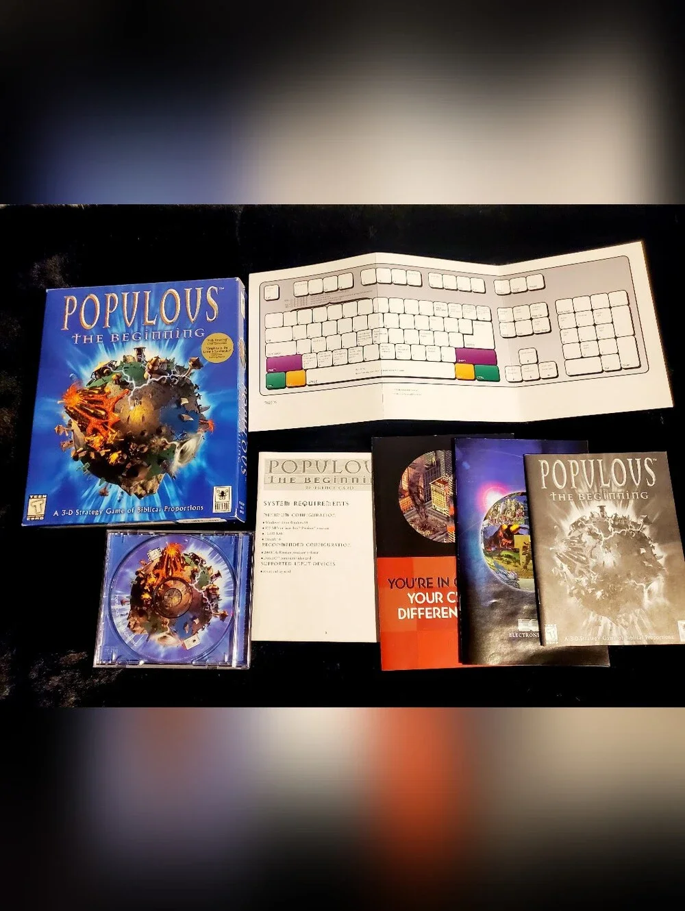 Original PC Big Box Version of Populous The Beginning a Landmark Real-Time